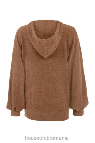 îmbrăcăminte House of CB hanorac lexi toffee slouchy fit X4F68777