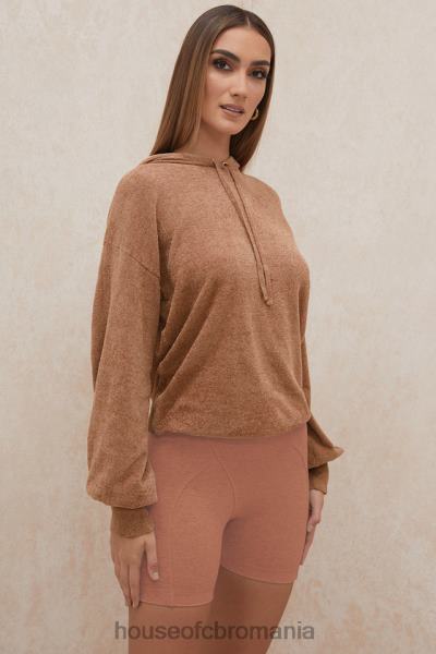 îmbrăcăminte House of CB hanorac lexi toffee slouchy fit X4F68777
