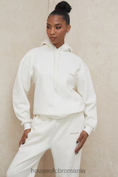 îmbrăcăminte House of CB hanorac supradimensionat halo off white X4F68792