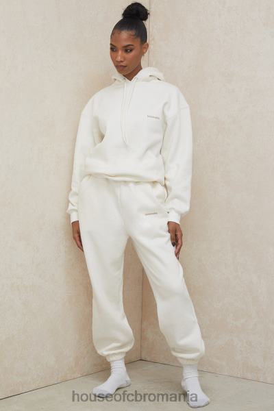 îmbrăcăminte House of CB hanorac supradimensionat halo off white X4F68792