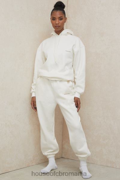 îmbrăcăminte House of CB hanorac supradimensionat halo off white X4F68792