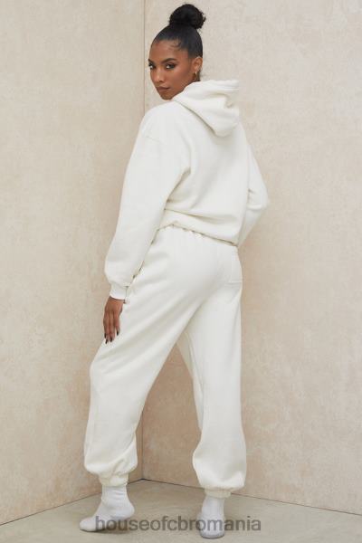 îmbrăcăminte House of CB hanorac supradimensionat halo off white X4F68792