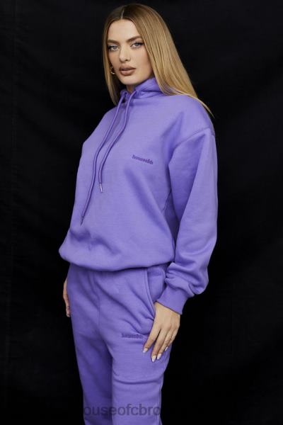îmbrăcăminte House of CB hanorac supradimensionat halo violet X4F68727