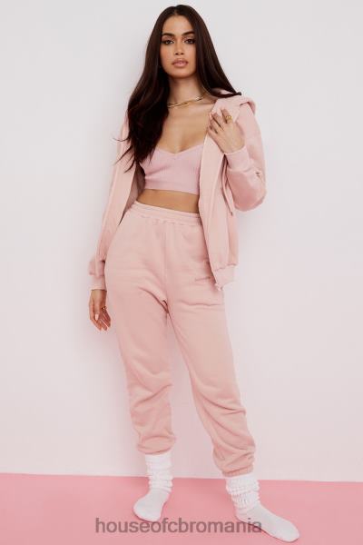îmbrăcăminte House of CB storm blush blush cu fermoar prin hanorac X4F68766