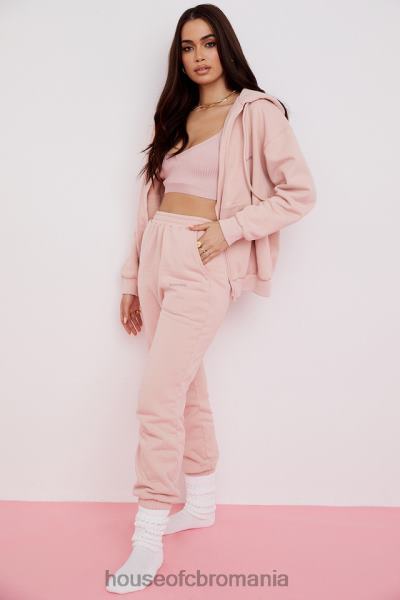îmbrăcăminte House of CB storm blush blush cu fermoar prin hanorac X4F68766