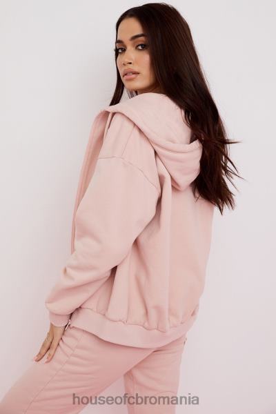 îmbrăcăminte House of CB storm blush blush cu fermoar prin hanorac X4F68766