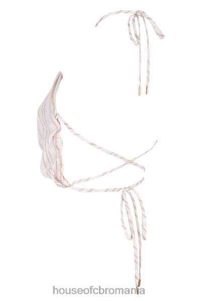 îmbrăcăminte House of CB Top cu halter fără spate din amestec de in Bette X4F68806