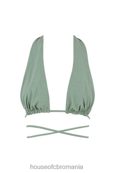 îmbrăcăminte House of CB calypso sage gât cu capul adunat bustieră top X4F68753
