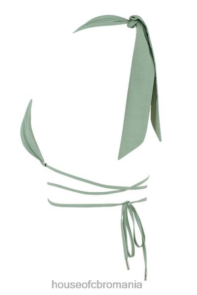 îmbrăcăminte House of CB calypso sage gât cu capul adunat bustieră top X4F68753