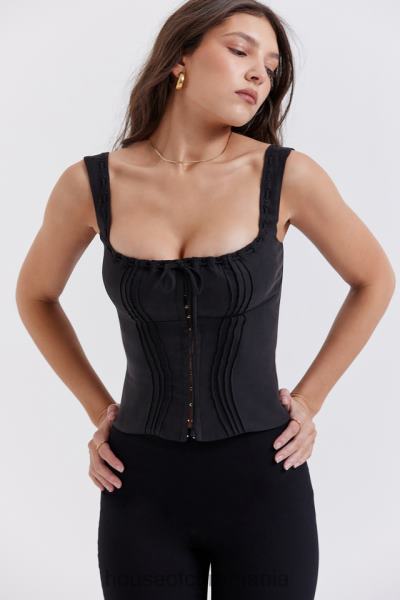 îmbrăcăminte House of CB chicca top negru X4F68679