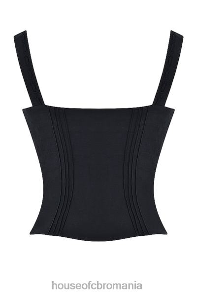 îmbrăcăminte House of CB chicca top negru X4F68679