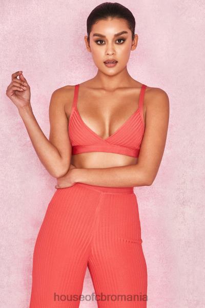 îmbrăcăminte House of CB jae coral bandage bralet top X4F68819