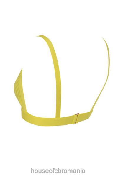 îmbrăcăminte House of CB jae galben bandaj bralet top X4F68817