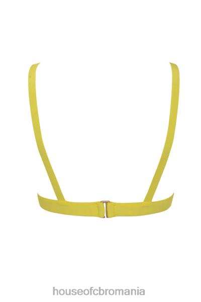 îmbrăcăminte House of CB jae galben bandaj bralet top X4F68817