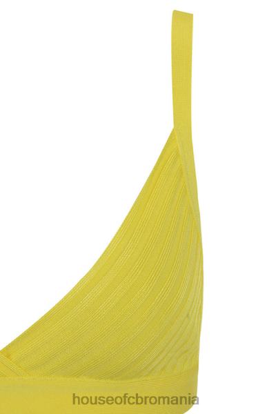 îmbrăcăminte House of CB jae galben bandaj bralet top X4F68817