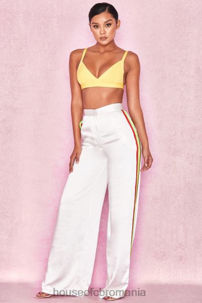 îmbrăcăminte House of CB jae galben bandaj bralet top X4F68817