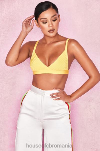 îmbrăcăminte House of CB jae galben bandaj bralet top X4F68817