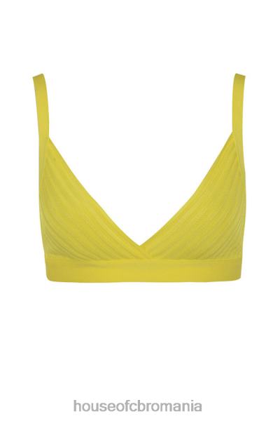 îmbrăcăminte House of CB jae galben bandaj bralet top X4F68817