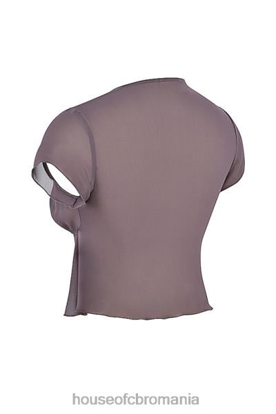 îmbrăcăminte House of CB maia mov inchis cravata fata top X4F68708