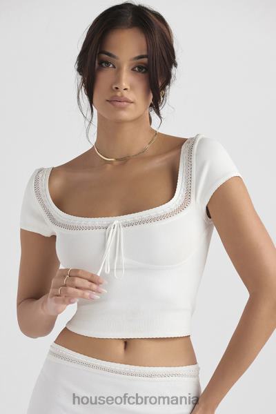 îmbrăcăminte House of CB nola ivory dainty tricot top X4F68716