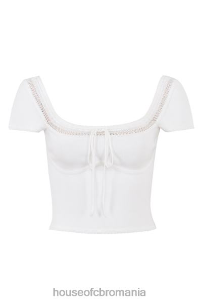 îmbrăcăminte House of CB nola ivory dainty tricot top X4F68716