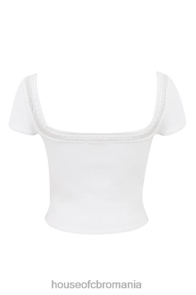 îmbrăcăminte House of CB nola ivory dainty tricot top X4F68716