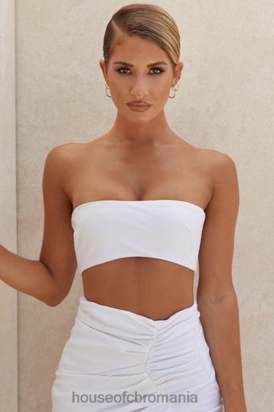 îmbrăcăminte House of CB top bandeau mix de in alb tanice X4F68805