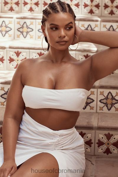 îmbrăcăminte House of CB top bandeau mix de in alb tanice X4F68805