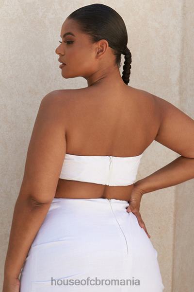 îmbrăcăminte House of CB top bandeau mix de in alb tanice X4F68805
