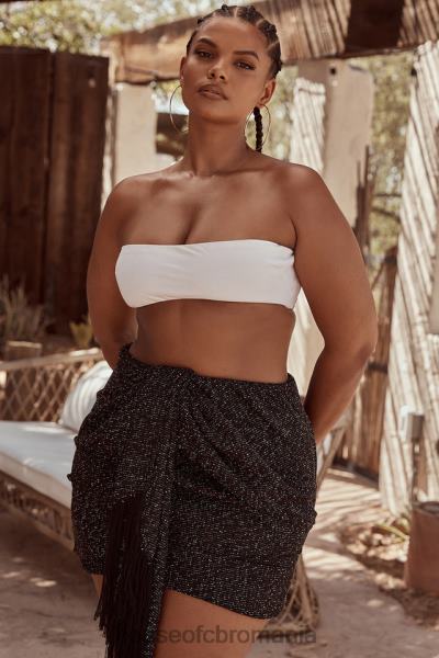 îmbrăcăminte House of CB top bandeau mix de in alb tanice X4F68805