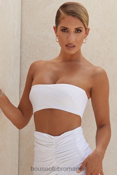 îmbrăcăminte House of CB top bandeau mix de in alb tanice X4F68805