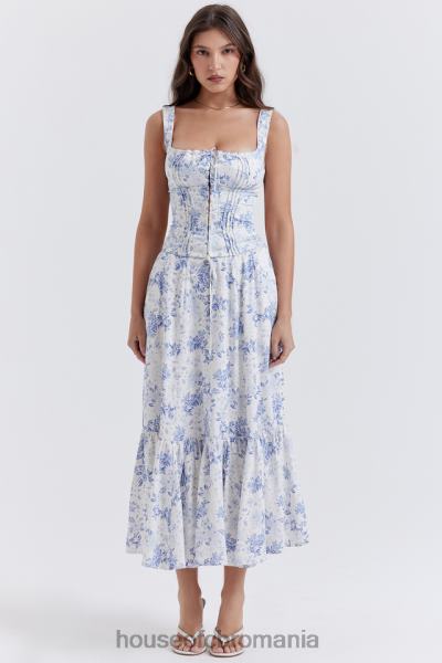 îmbrăcăminte House of CB top chicca albastru cu imprimeu floral X4F68678
