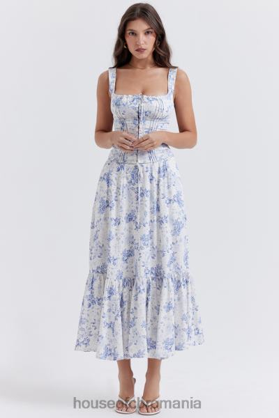 îmbrăcăminte House of CB top chicca albastru cu imprimeu floral X4F68678
