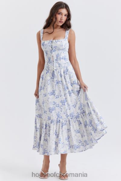 îmbrăcăminte House of CB top chicca albastru cu imprimeu floral X4F68678