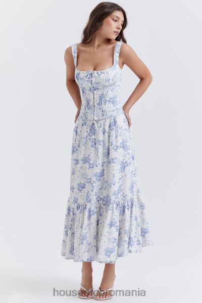 îmbrăcăminte House of CB top chicca albastru cu imprimeu floral X4F68678