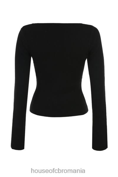 îmbrăcăminte House of CB top cu dantelă neagră candice X4F68682