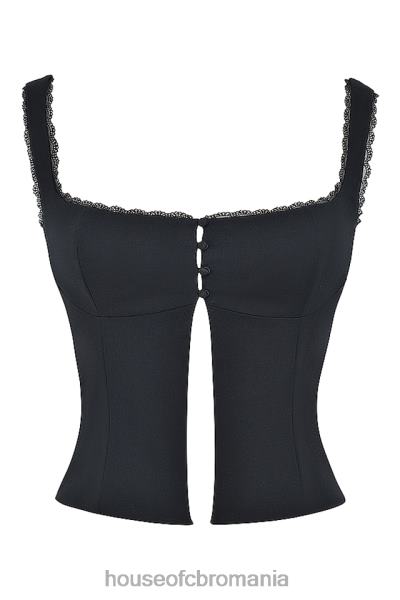 îmbrăcăminte House of CB top cu dantelă neagră noura X4F68664