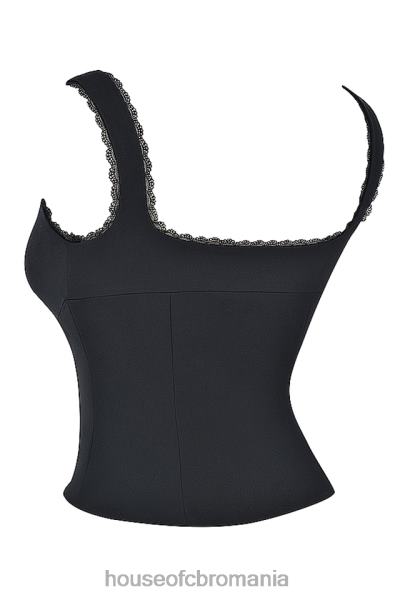 îmbrăcăminte House of CB top cu dantelă neagră noura X4F68664