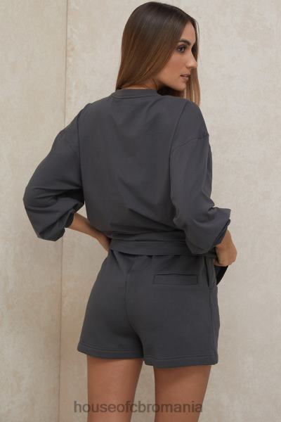 îmbrăcăminte House of CB top cu mânecă lungă strata charcoal X4F68784