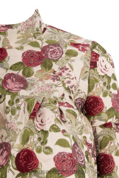 îmbrăcăminte House of CB top cu volane vintage naeve floral X4F68809
