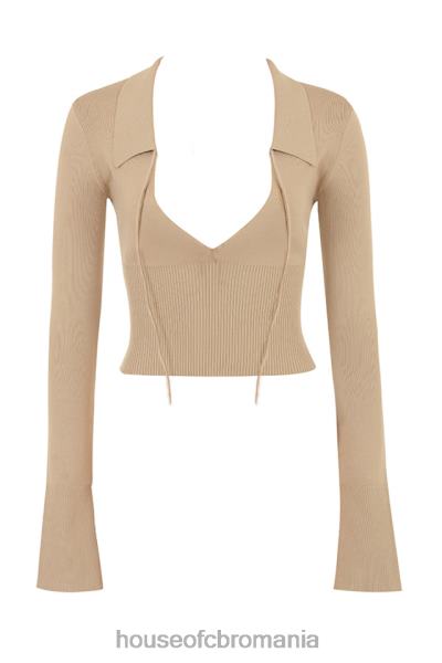 îmbrăcăminte House of CB top din tricot marianne camel X4F68687