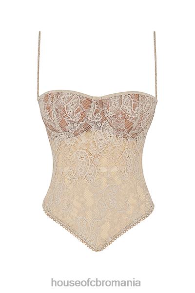 îmbrăcăminte House of CB top fernanda crem paisley dantela X4F68702