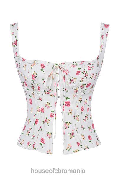 îmbrăcăminte House of CB top floral cu imprimeu chicca rose X4F68677
