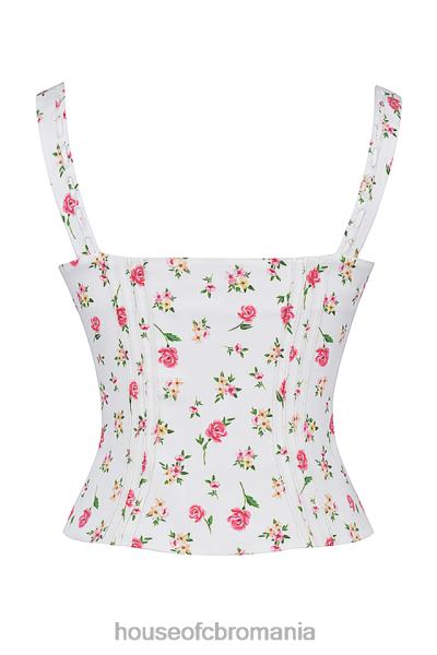 îmbrăcăminte House of CB top floral cu imprimeu chicca rose X4F68677