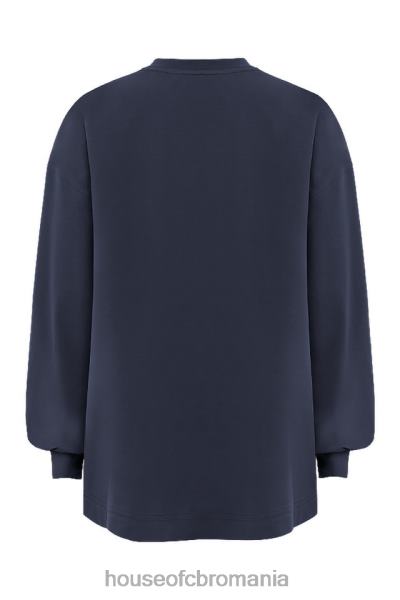 îmbrăcăminte House of CB top strata bleumarin cu mânecă lungă X4F68787