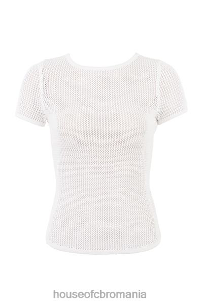 îmbrăcăminte House of CB top tricot alb yves X4F68672