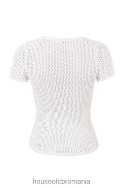 îmbrăcăminte House of CB top tricot alb yves X4F68672