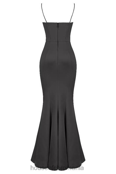 nunti House of CB rochie din satin violette shadow coada de pește X4F681152