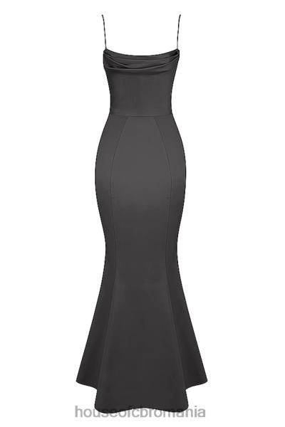 nunti House of CB rochie din satin violette shadow coada de pește X4F681152