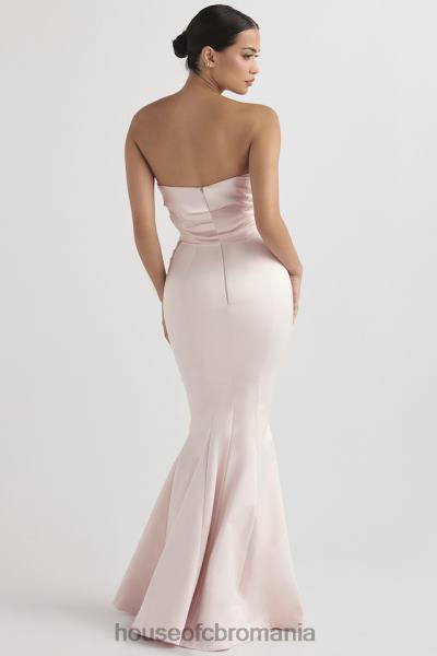 nunti House of CB rochie fără bretele din satin blush fleur X4F681146
